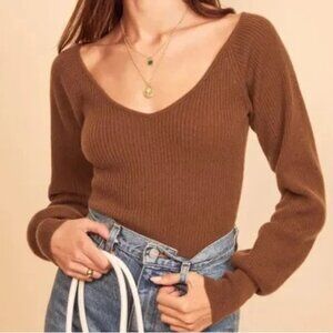 Hart Sweater | Reformation | Size L | Cinnamon